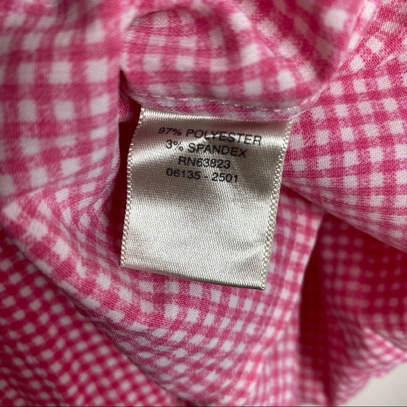 Christopher & Banks Red & White Plaid Top - Picture 5 of 7